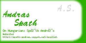 andras spath business card